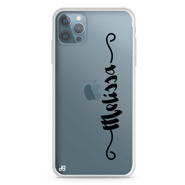 Casual Vertical Name iPhone 12 Pro Ultra Clear Case Discount