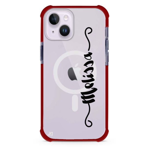 Casual Vertical Name iPhone 12 MagSafe Compatible Ultra Shockproof Case For Cheap