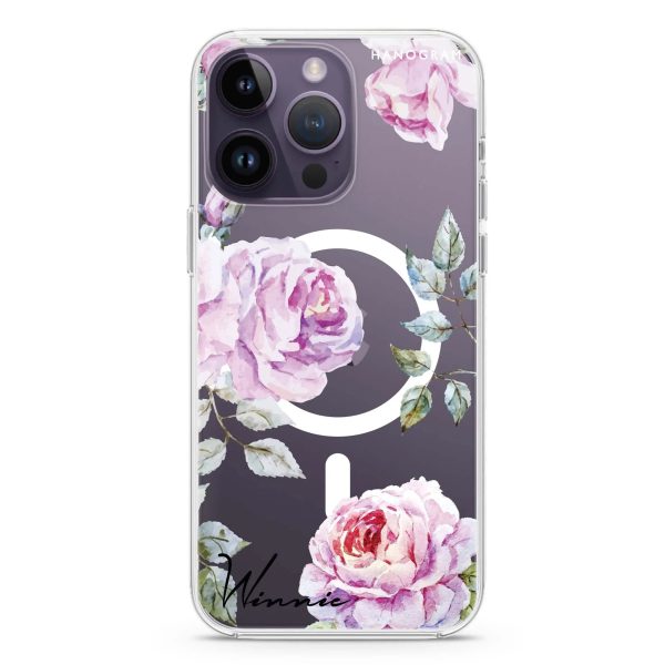 Classic Floral iPhone 13 Pro Max MagSafe Compatible Ultra Clear Case Online Hot Sale