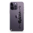 Casual Vertical Name iPhone 14 Pro Max Ultra Clear Case Hot on Sale