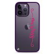 Casual Vertical Name iPhone 14 Pro Max Impact Guard Bumper Case For Cheap