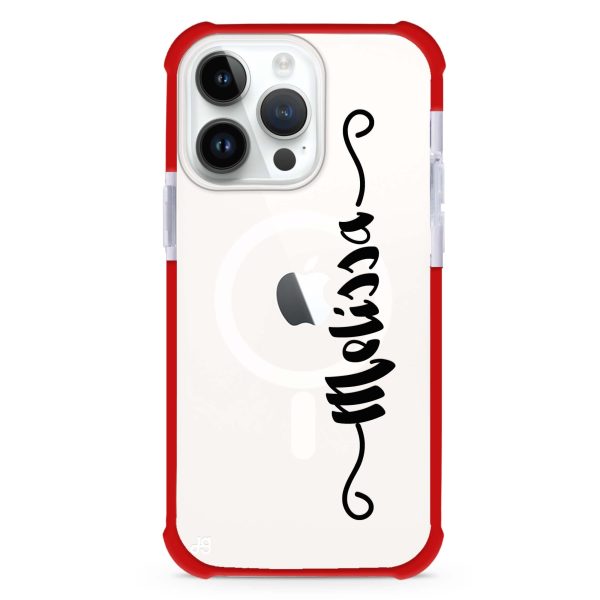 Casual Vertical Name iPhone 12 Pro MagSafe Compatible Ultra Shockproof Case on Sale