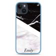 Black & White Marble iPhone 13 Impact Guard Bumper Case For Discount