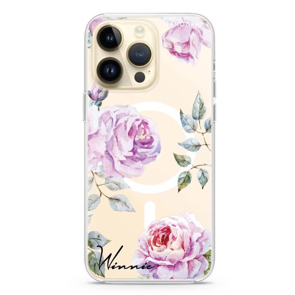 Classic Floral iPhone 12 Pro Max MagSafe Compatible Ultra Clear Case Cheap