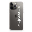 Casual Vertical Name iPhone 14 Pro Max Ultra Clear Case Hot on Sale