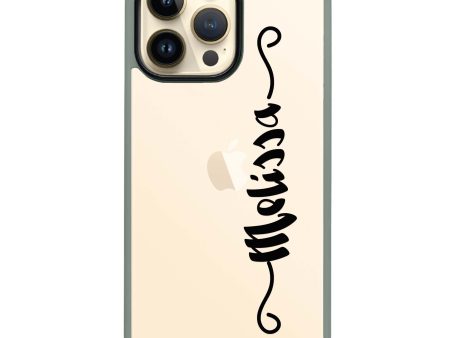 Casual Vertical Name iPhone 14 Pro Max Impact Guard Bumper Case For Cheap