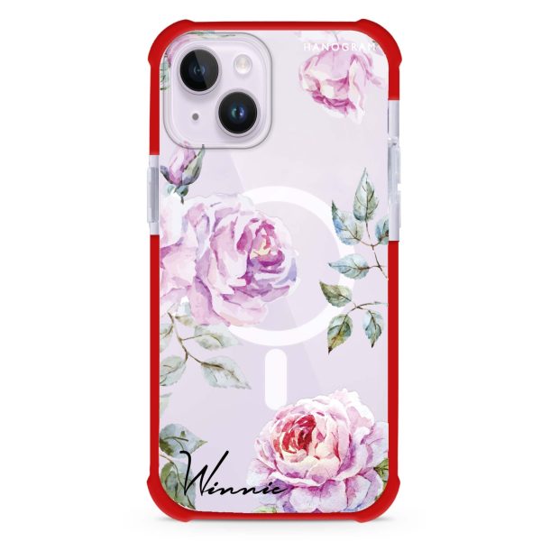 Classic Floral iPhone 12 MagSafe Compatible Ultra Shockproof Case For Cheap