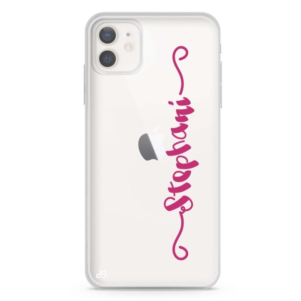 Casual Vertical Name iPhone 12 mini Ultra Clear Case Online Hot Sale