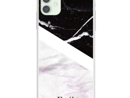 Black & White Marble iPhone 12 Ultra Clear Case For Cheap