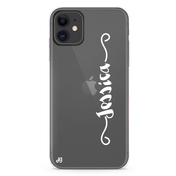 Casual Vertical Name iPhone 11 Ultra Clear Case Hot on Sale