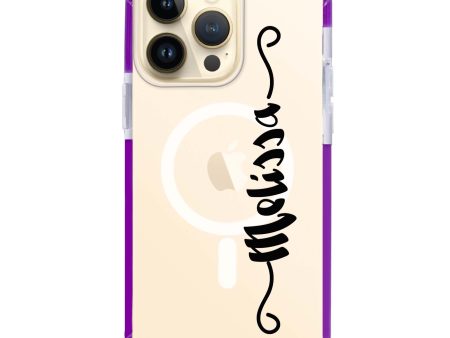 Casual Vertical Name iPhone 12 Pro MagSafe Compatible Ultra Shockproof Case on Sale