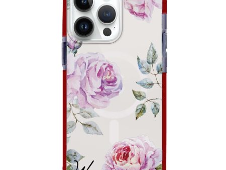 Classic Floral iPhone 14 Pro Max MagSafe Compatible Ultra Shockproof Case For Sale