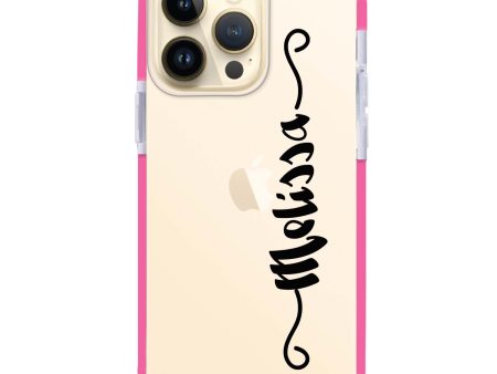 Casual Vertical Name iPhone 14 Pro Max Ultra Shockproof Case For Sale