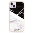 Black & White Marble iPhone 13 Impact Guard Bumper Case For Discount