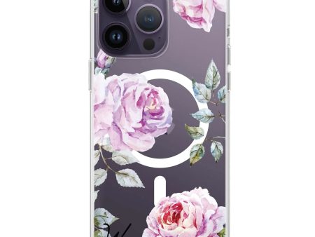 Classic Floral iPhone 12 Pro Max MagSafe Compatible Ultra Clear Case Cheap