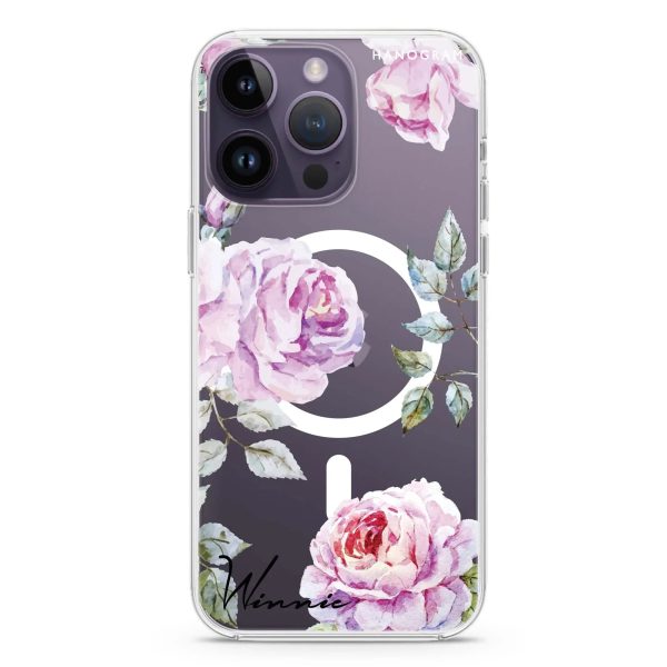 Classic Floral iPhone 12 Pro Max MagSafe Compatible Ultra Clear Case Cheap