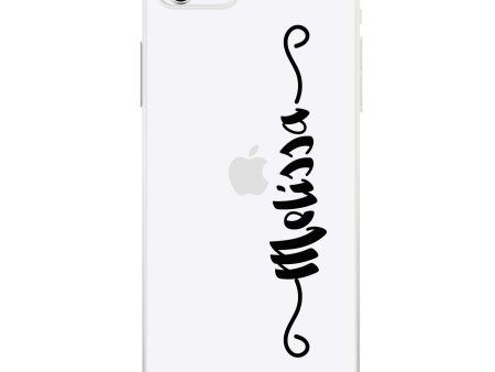 Casual Vertical Name iPhone SE Ultra Clear Case Cheap