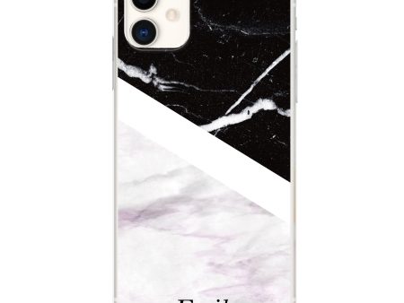 Black & White Marble iPhone 11 Ultra Clear Case on Sale