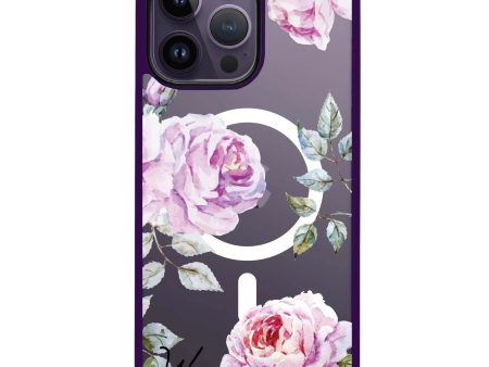 Classic Floral iPhone 14 Pro MagSafe Compatible Impact Guard Bumper Case Cheap