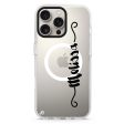 Casual Vertical Name iPhone 14 Pro MagSafe Compatible Ultra Clear Case For Cheap