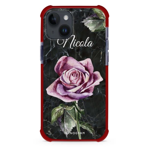 Black Marble Rose iPhone 13 Mini Ultra Shockproof Case Fashion