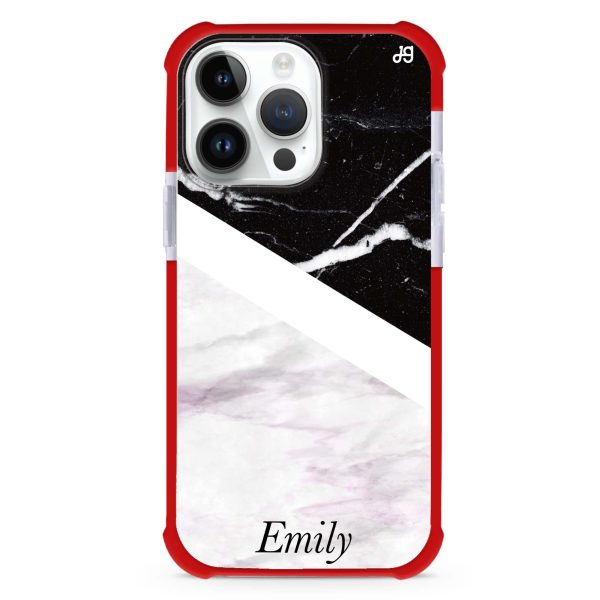 Black & White Marble Ultra Shockproof Case Sale