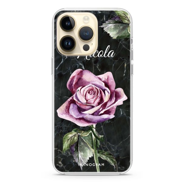 Black Marble Rose iPhone 13 Pro Max Ultra Clear Case Online