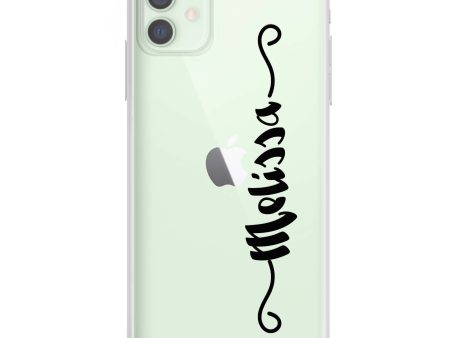 Casual Vertical Name iPhone 12 mini Ultra Clear Case Online Hot Sale