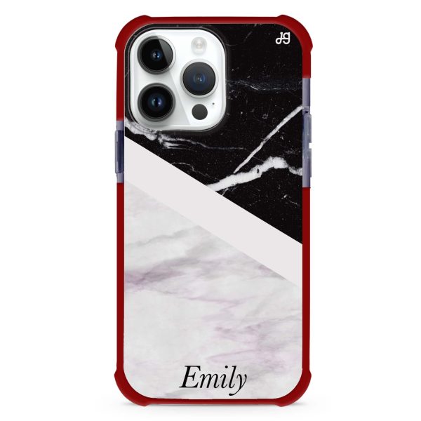 Black & White Marble Ultra Shockproof Case Sale