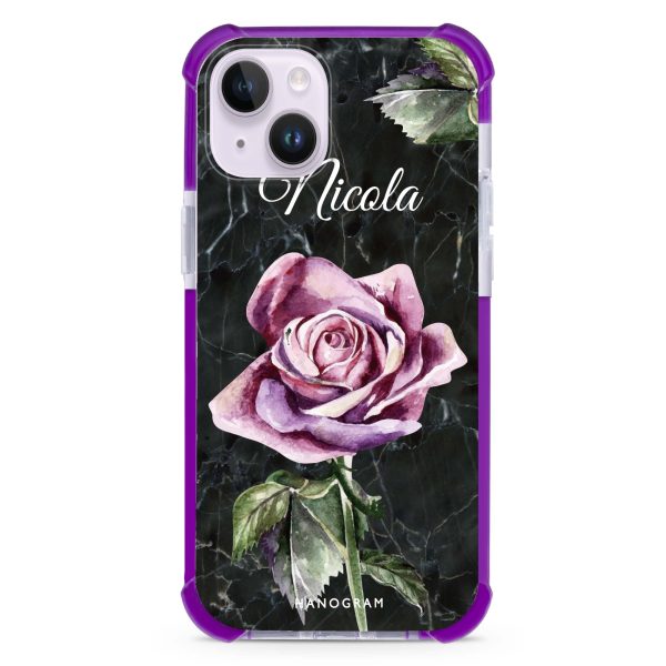 Black Marble Rose iPhone 13 Mini Ultra Shockproof Case Fashion