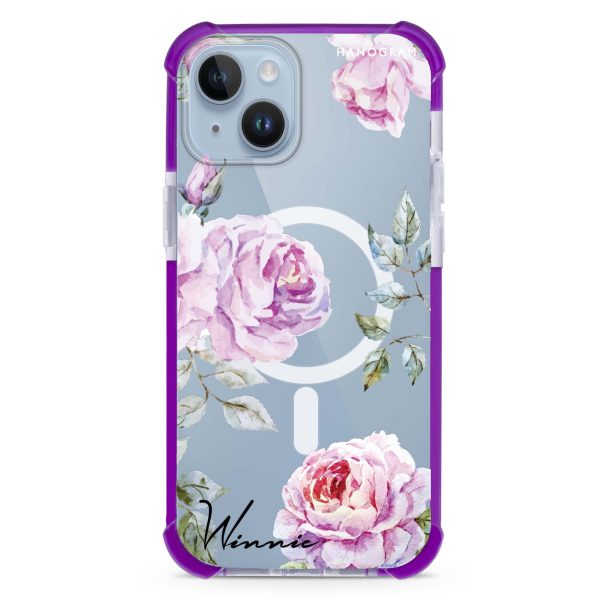 Classic Floral iPhone 12 MagSafe Compatible Ultra Shockproof Case For Cheap