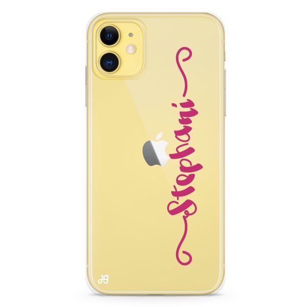 Casual Vertical Name iPhone 11 Ultra Clear Case Hot on Sale