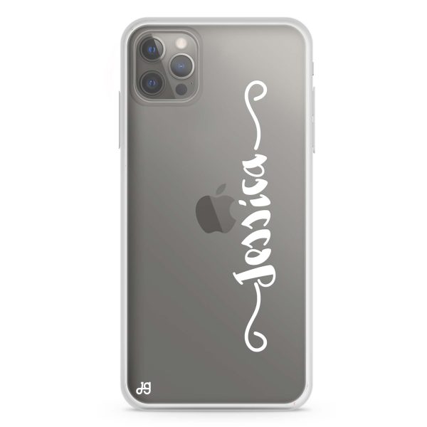 Casual Vertical Name iPhone 12 Pro Ultra Clear Case Discount