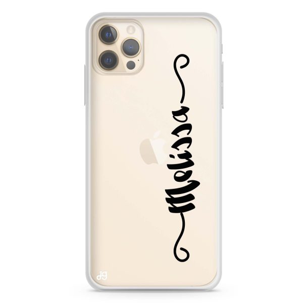 Casual Vertical Name iPhone 12 Pro Ultra Clear Case Discount