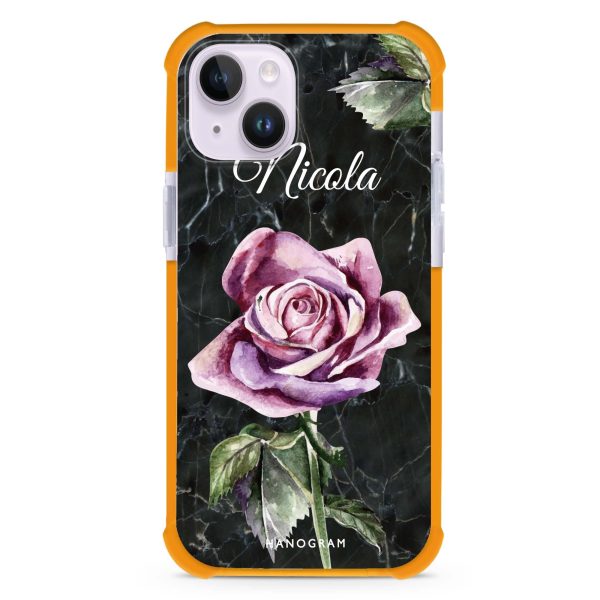 Black Marble Rose iPhone 13 Mini Ultra Shockproof Case Fashion