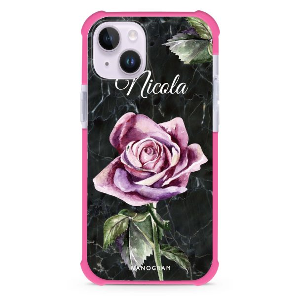 Black Marble Rose iPhone 13 Mini Ultra Shockproof Case Fashion