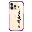 Casual Vertical Name iPhone 12 Pro Ultra Shockproof Case on Sale