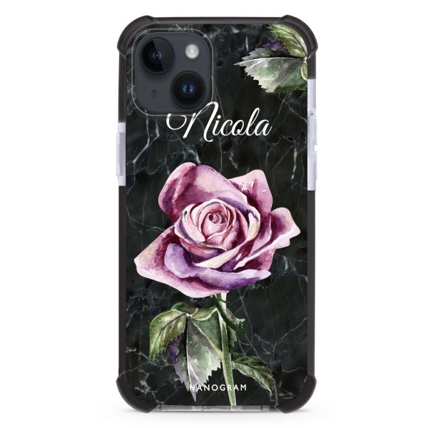 Black Marble Rose iPhone 13 Ultra Shockproof Case For Discount