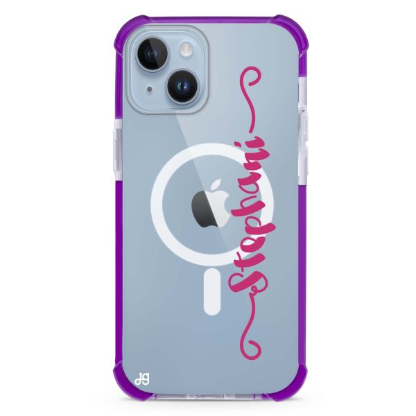 Casual Vertical Name iPhone 12 MagSafe Compatible Ultra Shockproof Case For Cheap