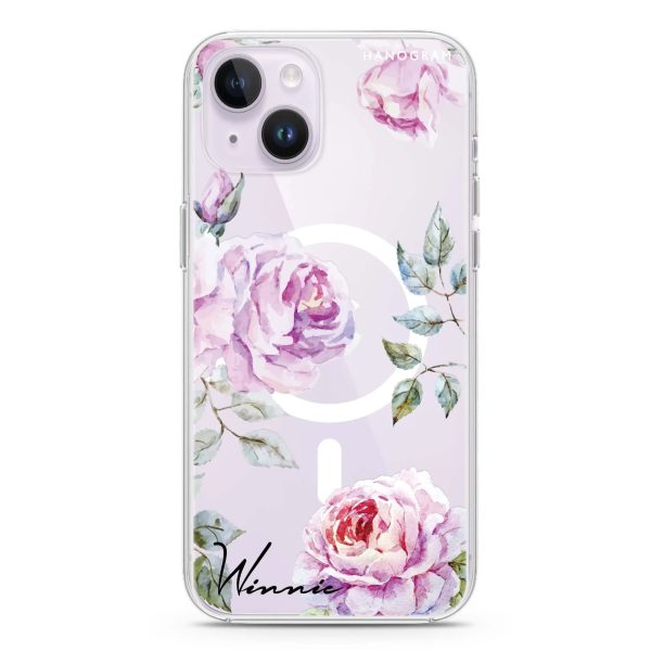 Classic Floral iPhone 13 MagSafe Compatible Ultra Clear Case Online Hot Sale