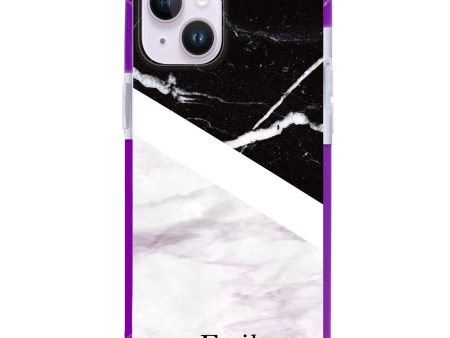 Black & White Marble iPhone 14 Ultra Shockproof Case Discount