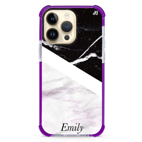 Black & White Marble Ultra Shockproof Case Sale