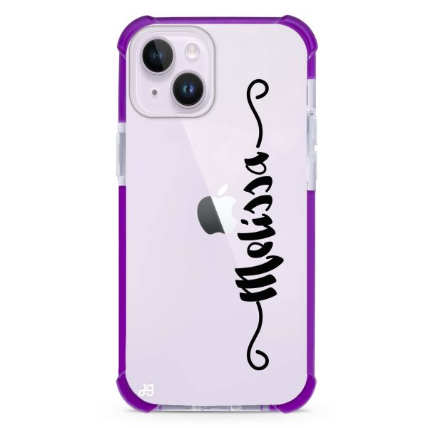 Casual Vertical Name iPhone 14 Ultra Shockproof Case For Cheap