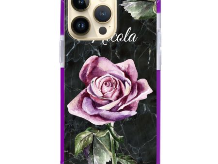 Black Marble Rose iPhone 12 Pro Ultra Shockproof Case Cheap