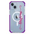 Casual Vertical Name iPhone 14 Plus MagSafe Compatible Ultra Shockproof Case Online