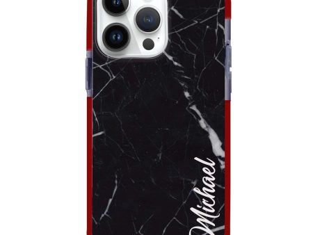 Black & White Marble iPhone 13 Pro Max MagSafe Compatible Ultra Shockproof Case on Sale