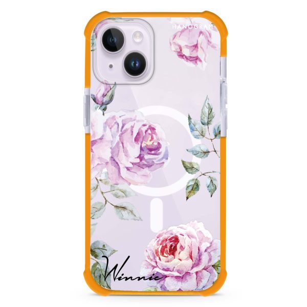 Classic Floral iPhone 12 MagSafe Compatible Ultra Shockproof Case For Cheap