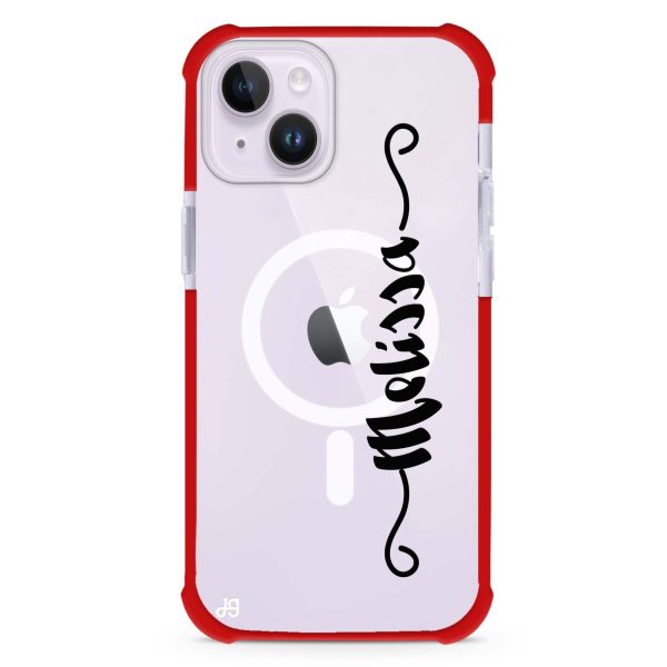 Casual Vertical Name iPhone 12 MagSafe Compatible Ultra Shockproof Case For Cheap