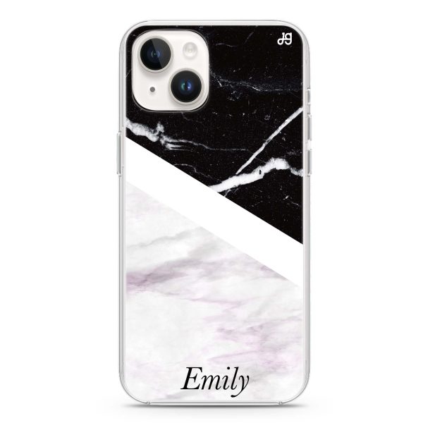 Black & White Marble iPhone 14 Plus Ultra Clear Case Supply