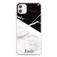 Black & White Marble iPhone 12 mini Ultra Clear Case Fashion